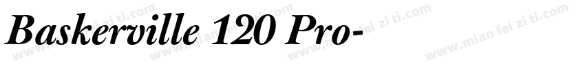 Baskerville 120 Pro字体转换